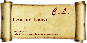 Czuczor Laura névjegykártya